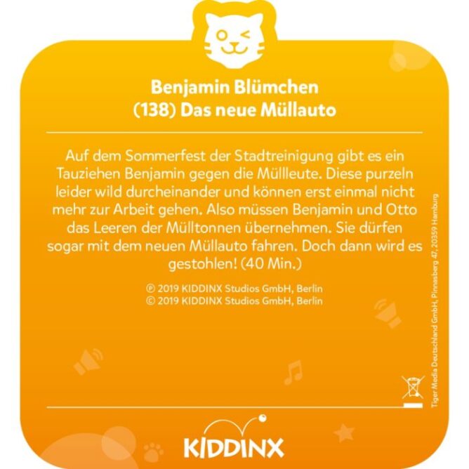 tigercard – Benjamin Blümchen – Das neue Müllauto – Bild 3