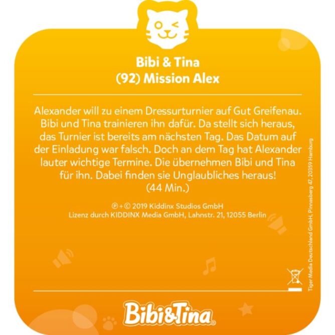 tigercard – Bibi & Tina – Mission Alex – Bild 3