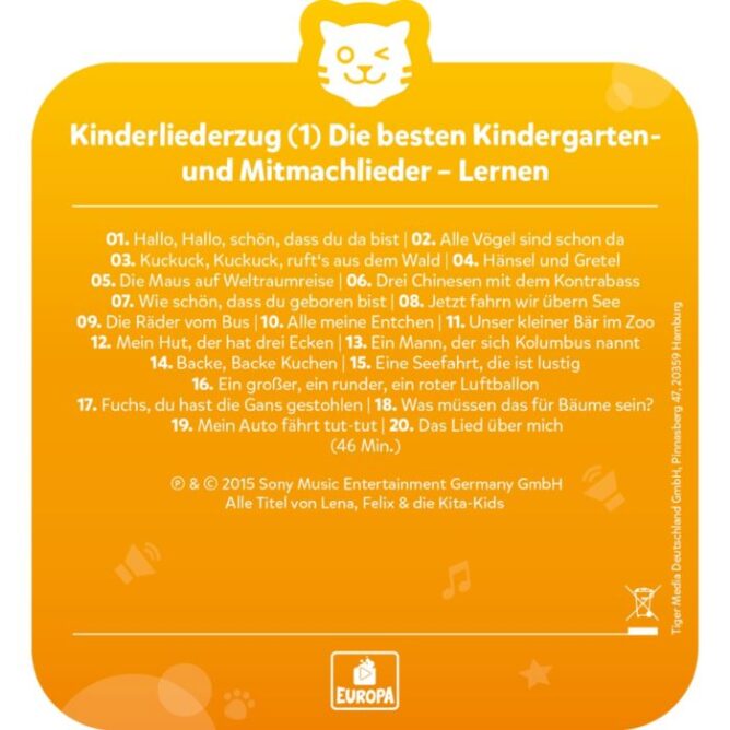 tigercard – Kinderliederzug – Folge 2: Die besten Kindergarten- und Mitmachlieder – Lernen – Bild 3