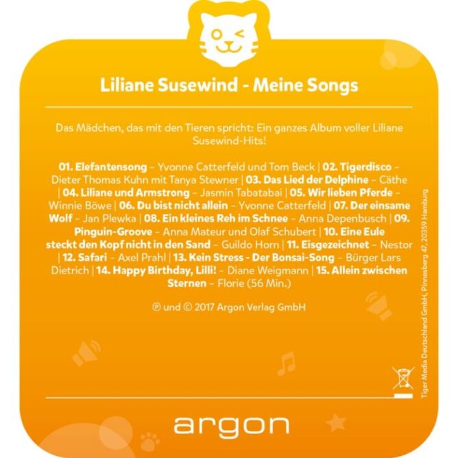 tigercard – Liliane Susewind – Meine Songs – Bild 3