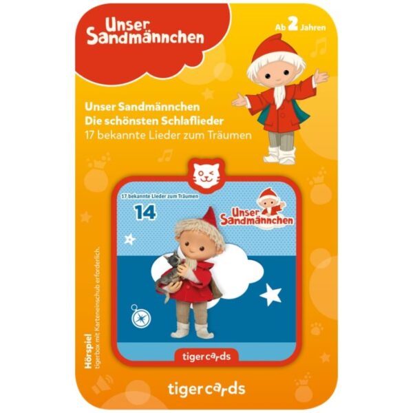 tigercard – Unser Sandmännchen – Die schönsten Schlaflieder – 17 bekannte Lieder zum Träumen