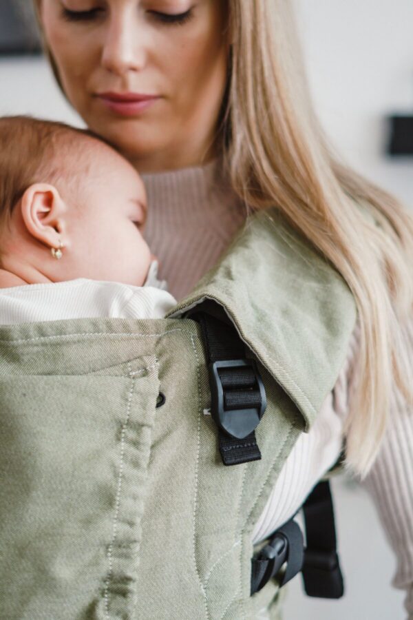 Baby carrier - Be Lenka Mini - Unicolor - Green – Bild 2