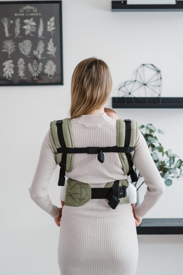 Baby carrier - Be Lenka Mini - Unicolor - Green – Bild 3